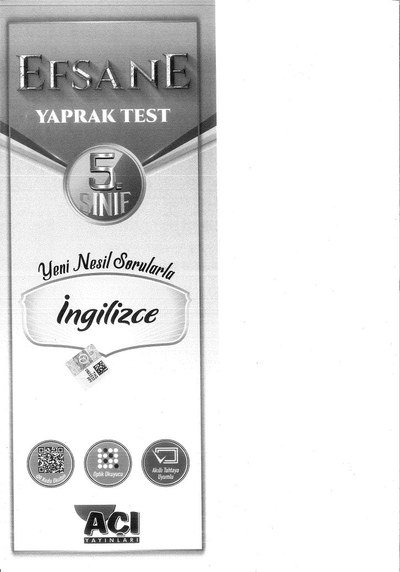 EFSANE YAPRAK TEST İNGİLİZCE