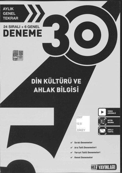 30 DENEME DİN KÜLTÜRÜ VE AHLAK BİLGİSİ Vega Efsanesi