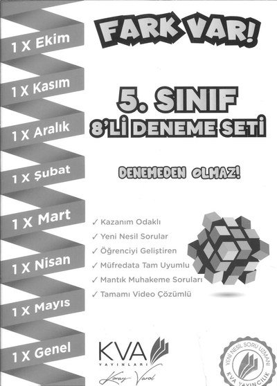 FARK VAR 8'Lİ DENEME SETİ Vega Efsanesi