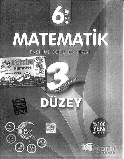 MATEMATİK FASİKÜL SORU BANKASI Vega Efsanesi