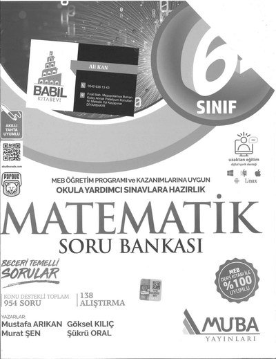 MATEMATİK SORU BANKASI Vega Efsanesi