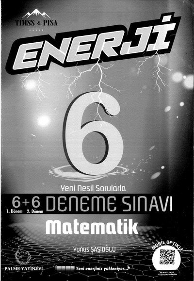 ENERJİ 6+6 DENEME SINAVI MATEMATİK Vega Efsanesi