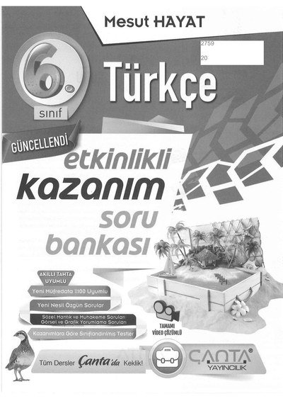 TÜRKÇE ETKİNLİKLİ KAZANIM SORU BANKASI Vega Efsanesi