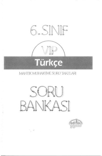 VIP TÜRKÇE SORU BANKASI