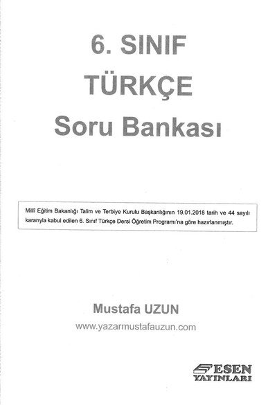 TÜRKÇE SORU BANKASI Vega Efsanesi