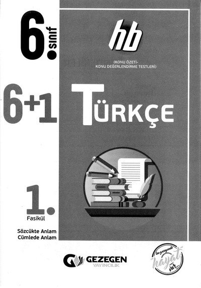 6+1 TÜRKÇE 1. FASİKÜL