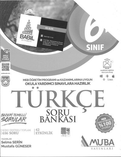 TÜRKÇE SORU BANKASI Vega Efsanesi