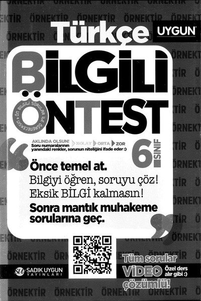 TÜRKÇE BİLGİLİ ÖNTEST Vega Efsanesi