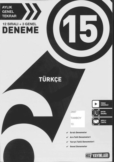 TÜRKÇE 15 DENEME Vega Efsanesi