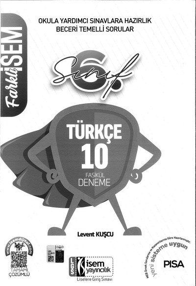 TÜRKÇE 10 FASİKÜL DENEME Vega Efsanesi