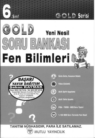 GOLD SORU BANKASI FEN BİLİMLERİ Vega Efsanesi