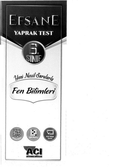 EFSANE YAPRAK TEST FEN BİLİMLERİ