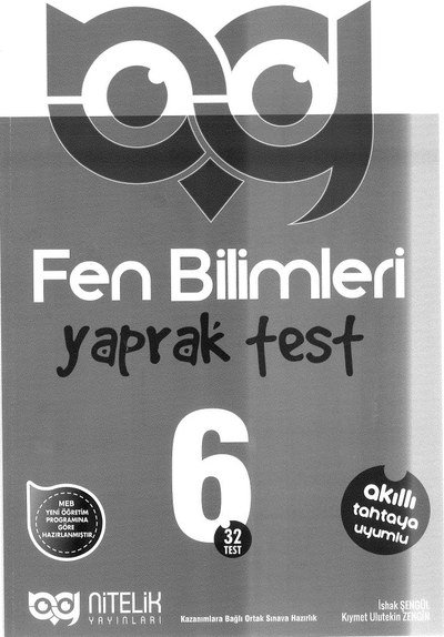FEN BİLİMLERİ YAPRAK TEST