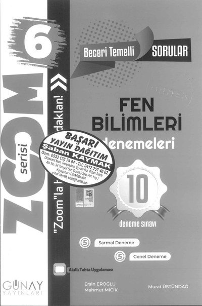 FEN BİLİMLERİ DENEME 10 DENEME SINAVI