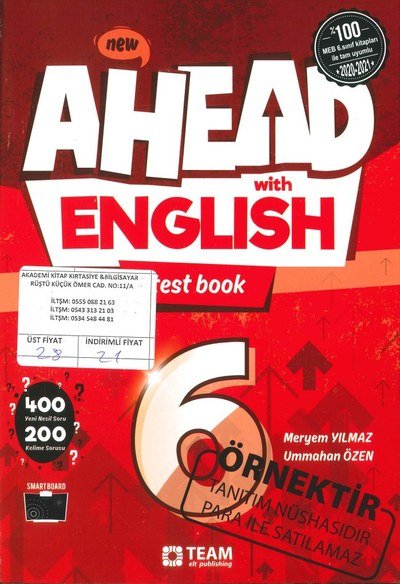 AHEAD WITH ENGLISH TEST BOOK Vega Efsanesi