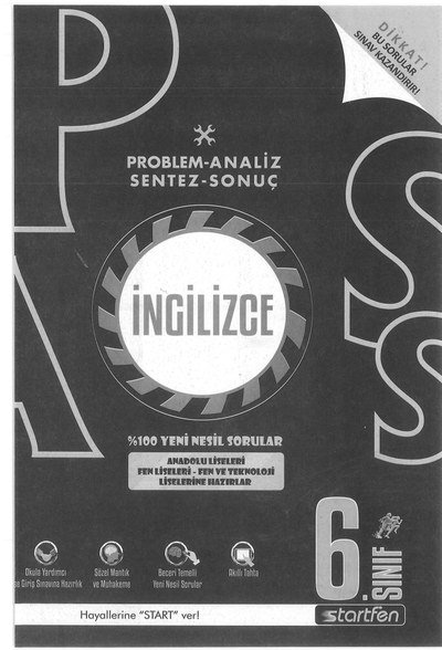 PROBLEM ANALİZ SENTEZ SONUÇ İNGİLİZCE