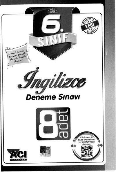 İNGİLİZCE DENEME SINAVI 8 ADET Vega Efsanesi