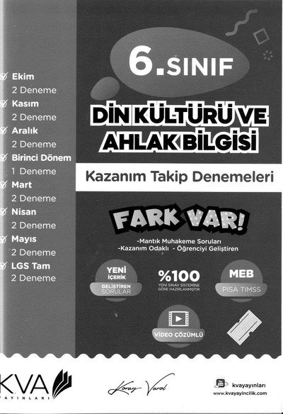 DİN KÜLTÜRÜ VE AHLAK BİLGİSİ FARK VAR Vega Efsanesi