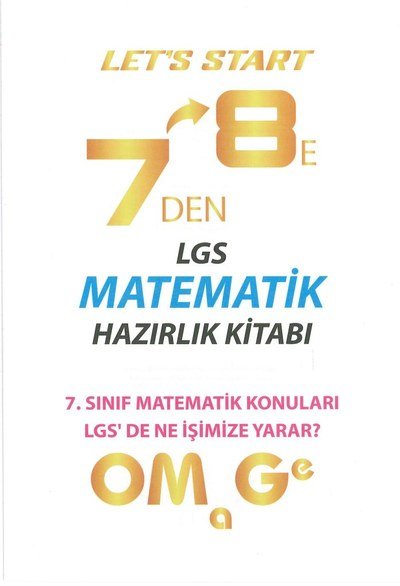 LGS MATEMATİK HAZIRLIK KİTABI Vega Efsanesi