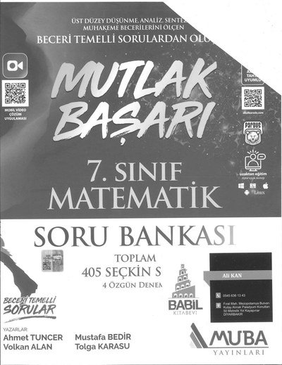 MUTLAK BAŞARI MATEMATİK SORU BANKASI Vega Efsanesi