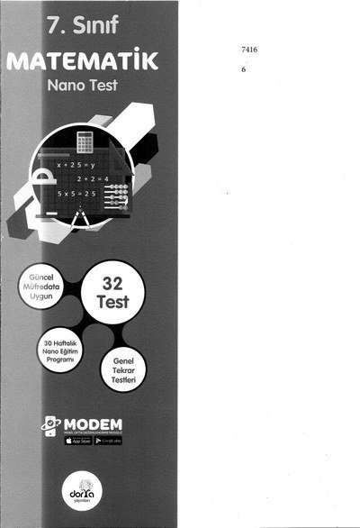 MATEMATİK NANO TEST 32 TEST Vega Efsanesi