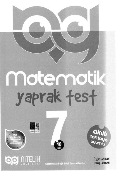 MATEMATİK YAPRAK TEST