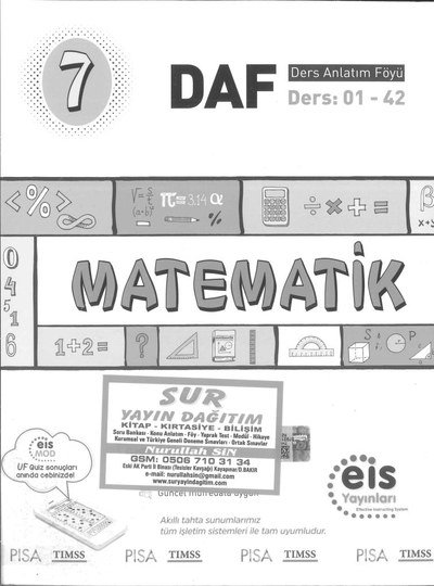 MATEMATİK DAF Vega Efsanesi
