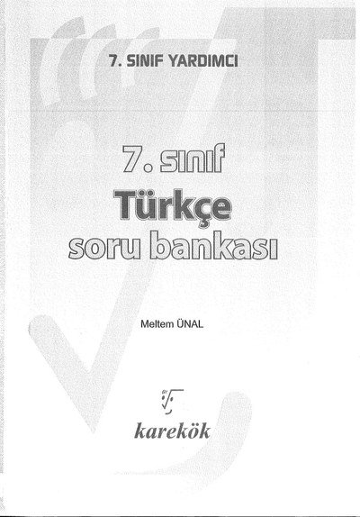 TÜRKÇE SORU BANKASI Vega Efsanesi