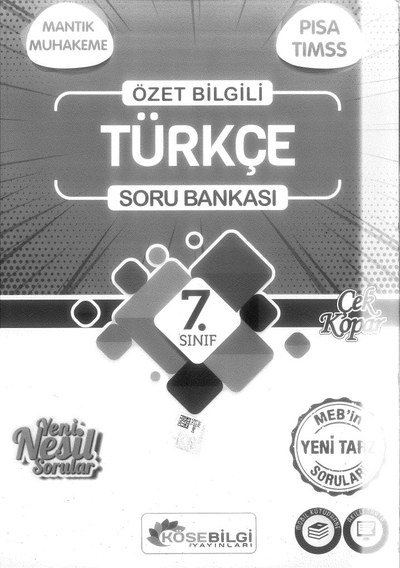 ÖZET BİLGİLİ TÜRKÇE SORU BANKASI Vega Efsanesi