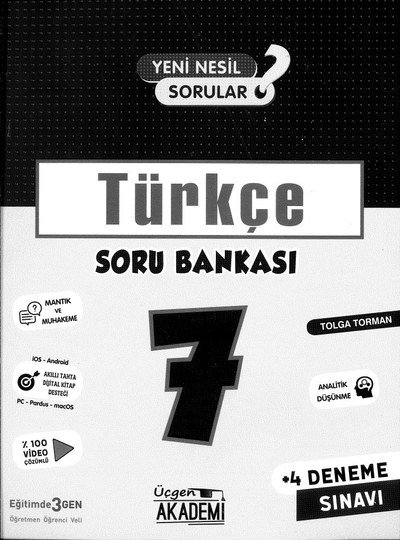 TÜRKÇE SORU BANKASI Vega Efsanesi