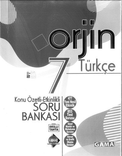 ORJİN TÜRKÇE SORU BANKASI