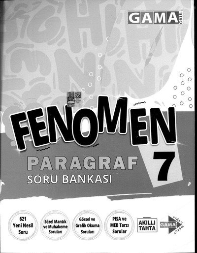 FENOMEN PARAGRAF SORU BANKASI Vega Efsanesi