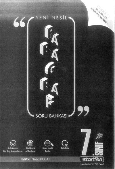 PARAGRAF SORU BANKASI Vega Efsanesi