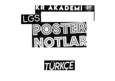 LGS POSTER NOTLAR TÜRKÇE Vega Efsanesi