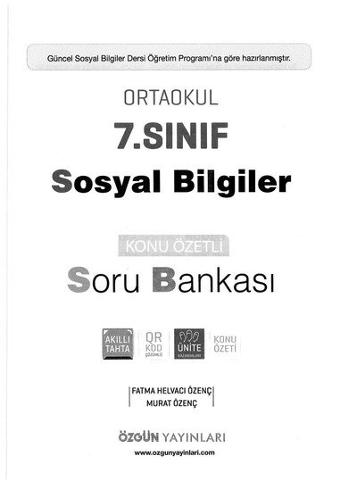 SOSYAL BİLGİLER KONU ÖZETLİ SORU BANKASI Vega Efsanesi