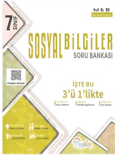 SOSYAL BİLGİLER SORU BANKASI İŞTE 3'Ü 1'LİKTE