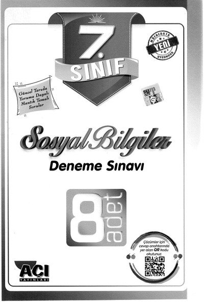 SOSYAL BİLGİLER DENEME SINAVI 8 ADET Vega Efsanesi