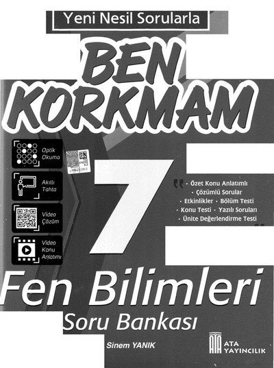 BEN KORKMAM FEN BİLİMLERİ SORU BANKASI