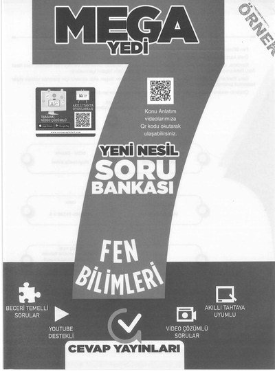 MEGA YEDİ YENİ NESİL SORU BANKASI FEN BİLİMLERİ Vega Efsanesi
