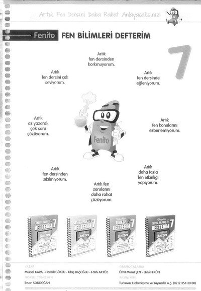 FEN BİLİMLERİ DEFTERİM FENİTO Vega Efsanesi