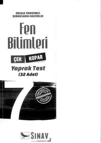 FEN BİLİMLERİ YAPRAK TEST 32 ADET Vega Efsanesi