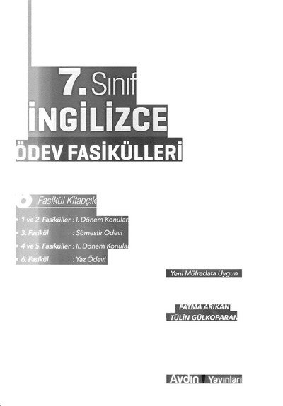 İNGİLİZCE ÖDEV FASİKÜLLERİ