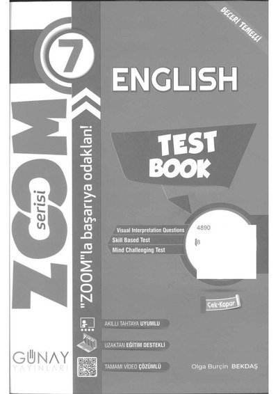 ENGLISH TEST BOOK ZOOM SERİSİ Vega Efsanesi