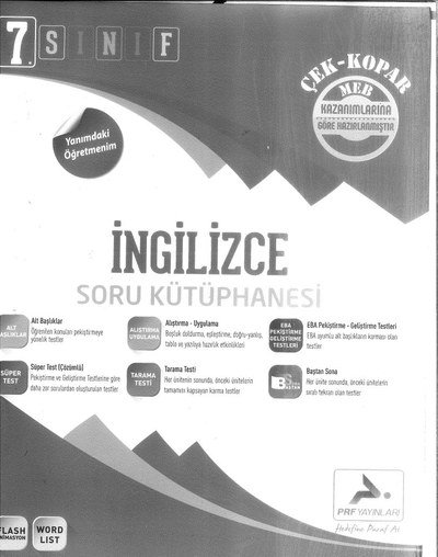 İNGİLİCZE SORU KÜTÜPHANESİ Vega Efsanesi