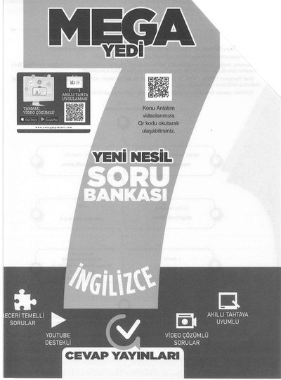 MEGA YEDİ YENİ NESİL SORU BANKASI İNGİLİZCE