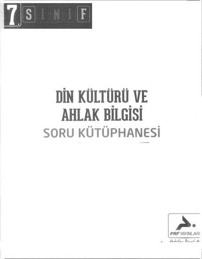 DİN KÜLTÜRÜ VE AHLAK BİLGİSİ SORU KÜTÜPHANESİ