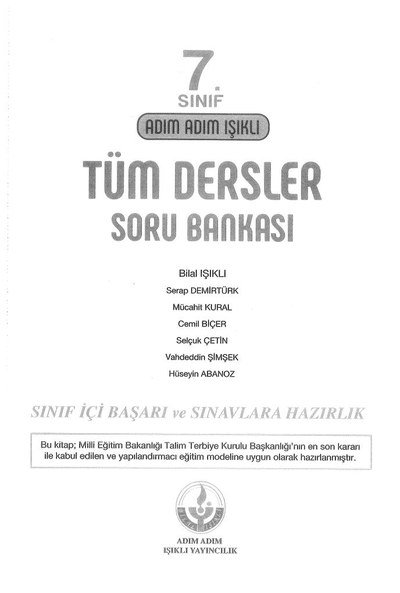 ADIM ADIM IŞIKLI TÜM DERSLER SORU BANKASI Vega Efsanesi