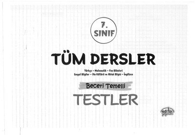 TÜM DERSLER BECERİ TEMELLİ TESTLER Vega Efsanesi