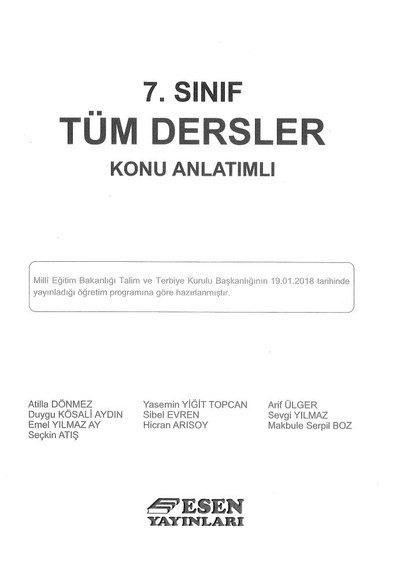 TÜM DERSLER KONU ANLATIMLI
