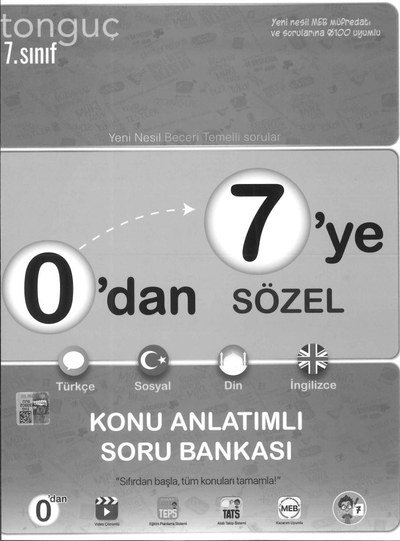0'DAN 7'YE SÖZEL KONU ANLATIMLI SORU BANKASI Vega Efsanesi